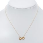 14k női arany anker nyaklánc medállal (másolat)