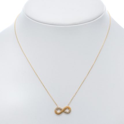 14k női arany anker nyaklánc medállal (másolat)