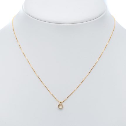 14k női arany anker nyaklánc szív medállal (másolat)