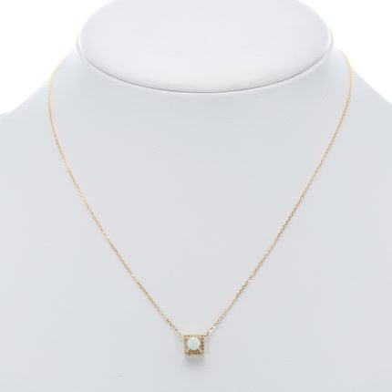 14k női arany anker nyaklánc medállal (másolat)