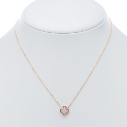 14k női arany anker nyaklánc medállal (másolat)