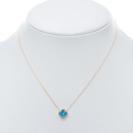 14k női arany anker nyaklánc medállal (másolat)