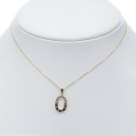 14k női arany anker nyaklánc medállal (másolat)