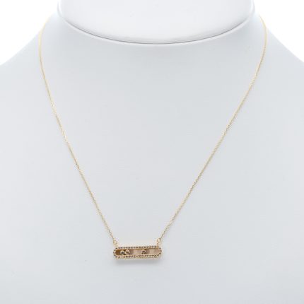 14k női arany fantázia nyaklánc cirkónia kövekkel (másolat)