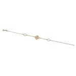 14k női arany karlánc négylevelű lóhere mintával (másolat)