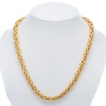 14k férfi arany mintás nyaklánc (másolat)