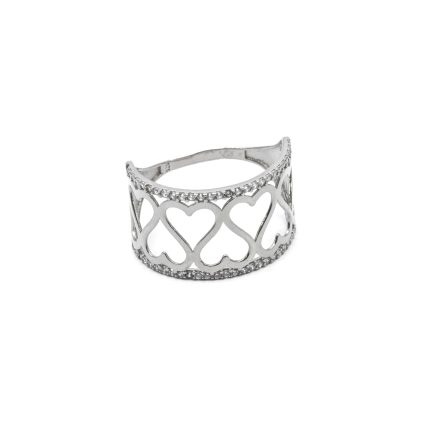 925 női ezüst gyűrű cirkónia kövekkel (másolat)