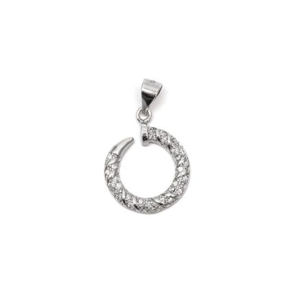 925 női ezüst kereszt medál cirkónia kövekkel (másolat)