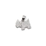 925 női ezüst tacsi medál cirkónia kövekkel (másolat)