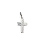 925 női ezüst kereszt medál cirkónia kövekkel (másolat)