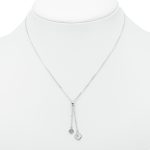 925 női ezüst nyaklánc cirkónia köves medállal (másolat)