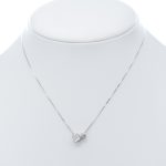 925 női ezüst nyaklánc cirkónia köves medállal (másolat)