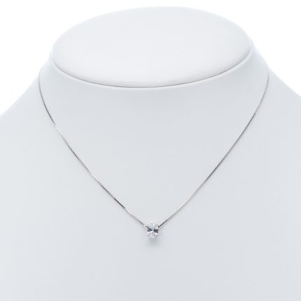 925 női ezüst nyaklánc cirkónia köves medállal (másolat)