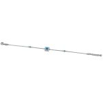 925 női ezüst karlánc fekete négylevelű lóhere mintával (másolat)