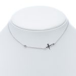 925 női ezüst nyaklánc cirkónia köves medállal (másolat)