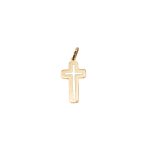 14k ferfi arany attort kereszt medal 84629