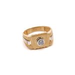 14k ferfi arany gyuru cirkonia kovel 84934