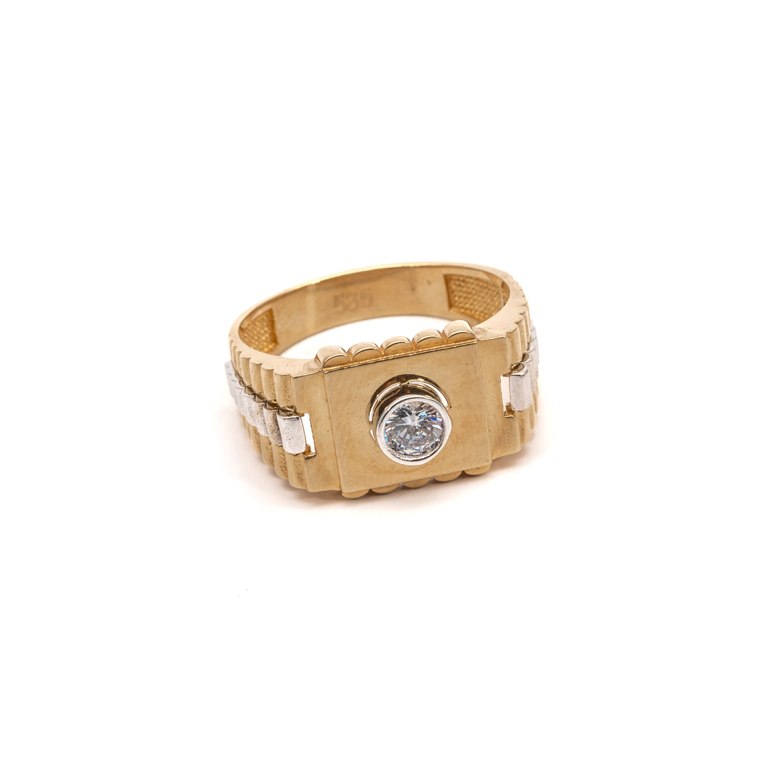 14k ferfi arany gyuru cirkonia kovel 84934 14k ferfi arany gyuru cirkonia kovel 84934