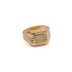 14k ferfi arany pecsetgyuru vesett mintaval 84945