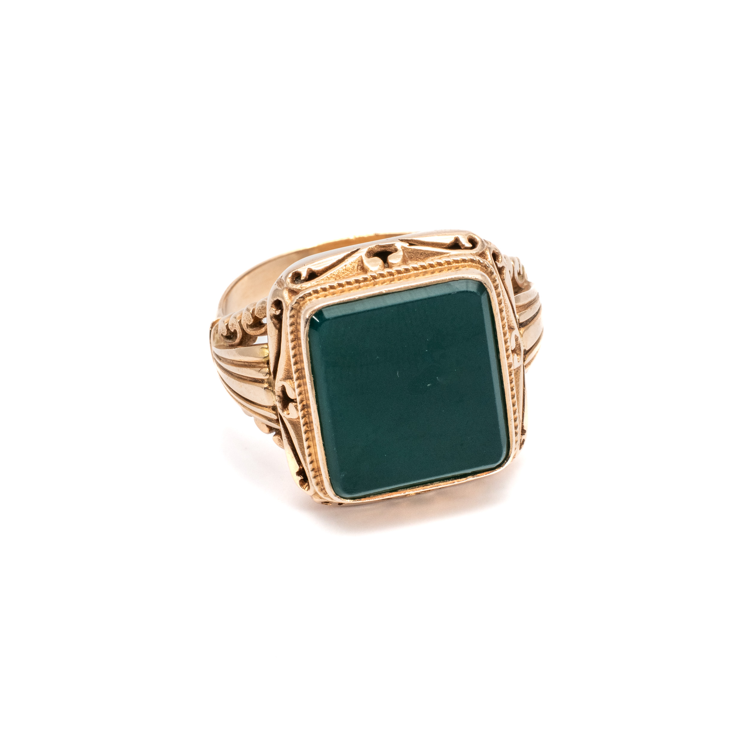 14k ferfi arany pecsetgyuru zold koves 84182 14k ferfi arany pecsetgyuru zold koves 84182