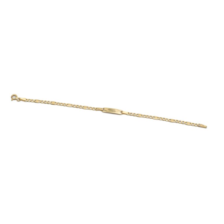 14k gyermek arany gravirozhato karlanc nevtablaval 84548