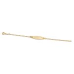 14k gyermek arany gravirozhato karlanc nevtablaval 84554
