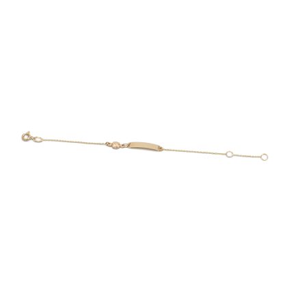 14k gyermek arany gravirozhato karlanc nevtablaval 84608