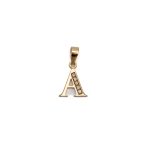 14k noi arany a betu medal cirkonia kovekkel 84139