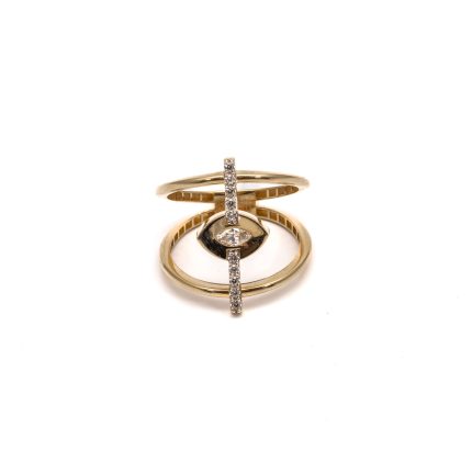 14k noi arany attort gyuru cirkonia kovekkel 84938