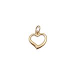 14k noi arany attort sziv medal 84206