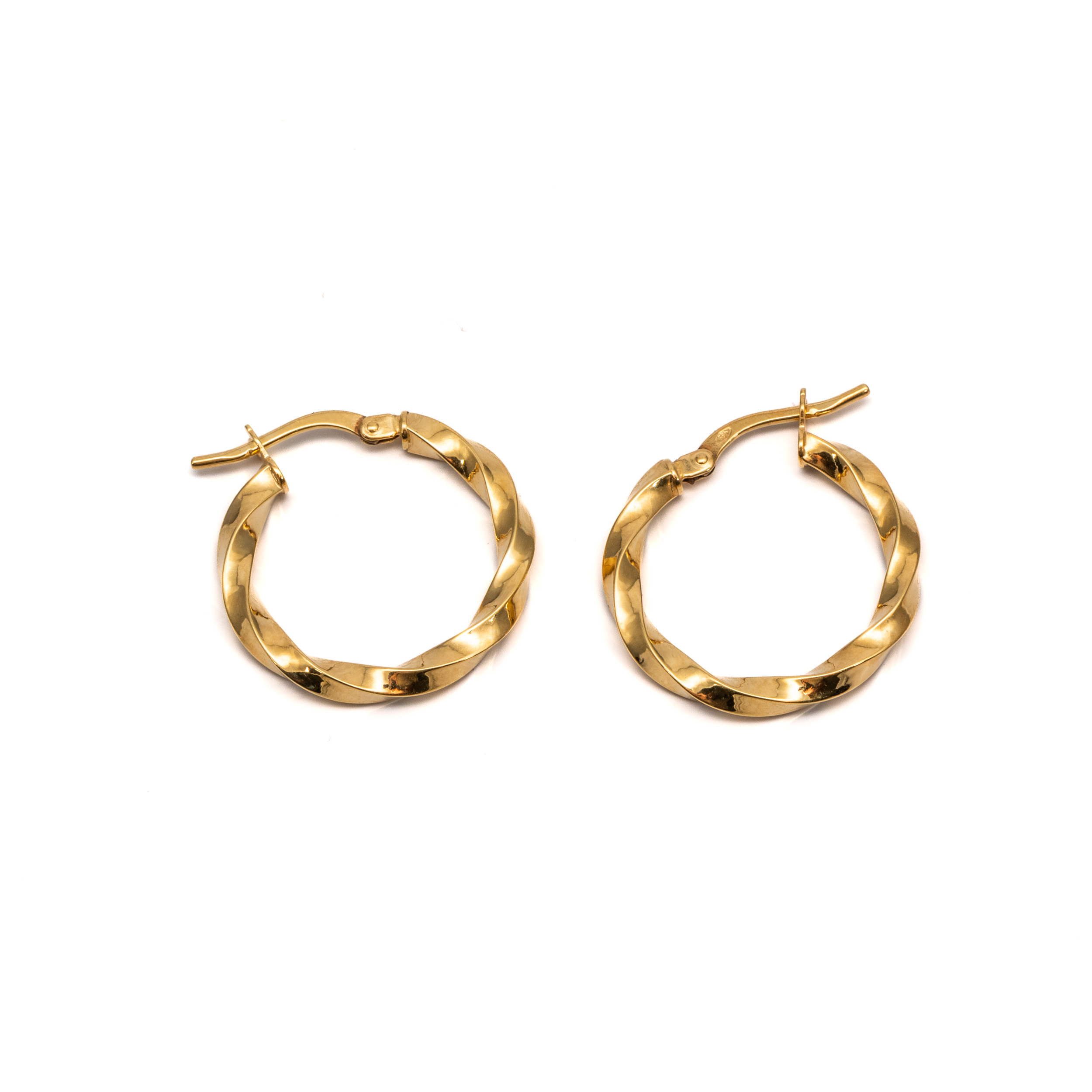 14k noi arany csavart karika fulbevalo 84888 14k noi arany csavart karika fulbevalo 84888