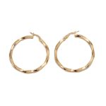 14k noi arany csavart karika fulbevalo gorog mintaval 84502