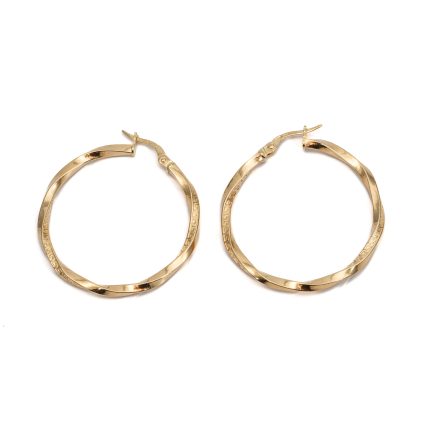 14k noi arany csavart karika fulbevalo gorog mintaval 84502
