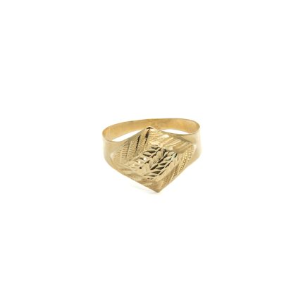 14k noi arany gyuru gyemantvesett rombusz fejjel 84515