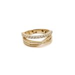 14k noi arany gyuru kosoros athuzott disszel 84476