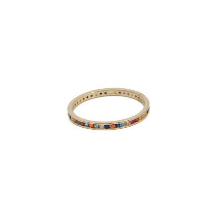 14k noi arany gyuru szines kosorral 84495