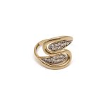 14k noi arany hullam gyuru kosorral 84756