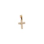 14k noi arany koves kereszt medal 84524