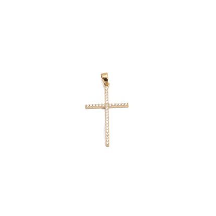 14k noi arany koves kereszt medal 84531