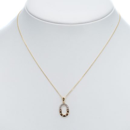 14k noi arany koves ovalis medalos nyaklanc 84649