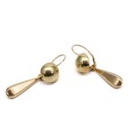 14k noi arany logos fulbevalo arany golyoval 84724