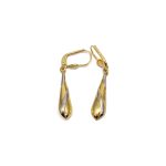 14k noi arany logos fulbevalo csavart cseppel 84727