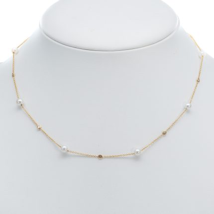 14k noi arany nyaklanc gyongyokkel 84833