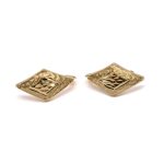 14k noi arany rombusz fulbevalo vesett mintaval 84742