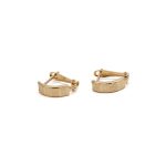 14k noi arany szeles karika fulbevalo 84689