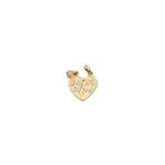 14k noi arany torheto sziv medal best friend felirattal 84533