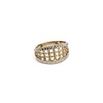 14k noi bicolor arany attort gyuru 84397