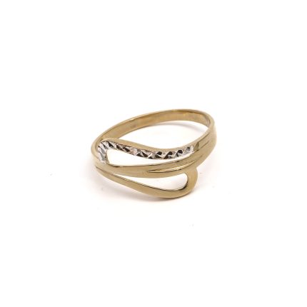 14k noi bicolor arany attort gyuru gyemantvesett mintaval 84946