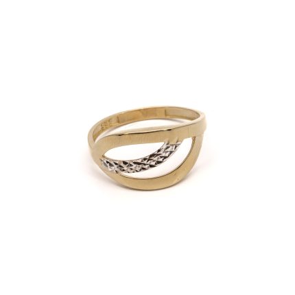 14k noi bicolor arany attort gyuru gyemantvesett mintaval 84966