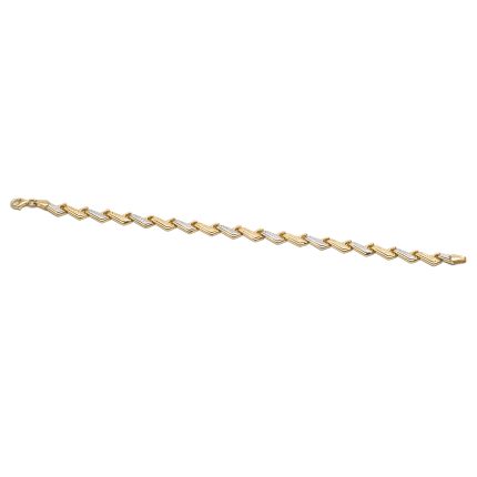 14k noi bicolor arany cikcakk karlanc 84871